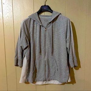 CALVIN KLEIN PERFORMANCE Gray Zipper Hoodie 1X